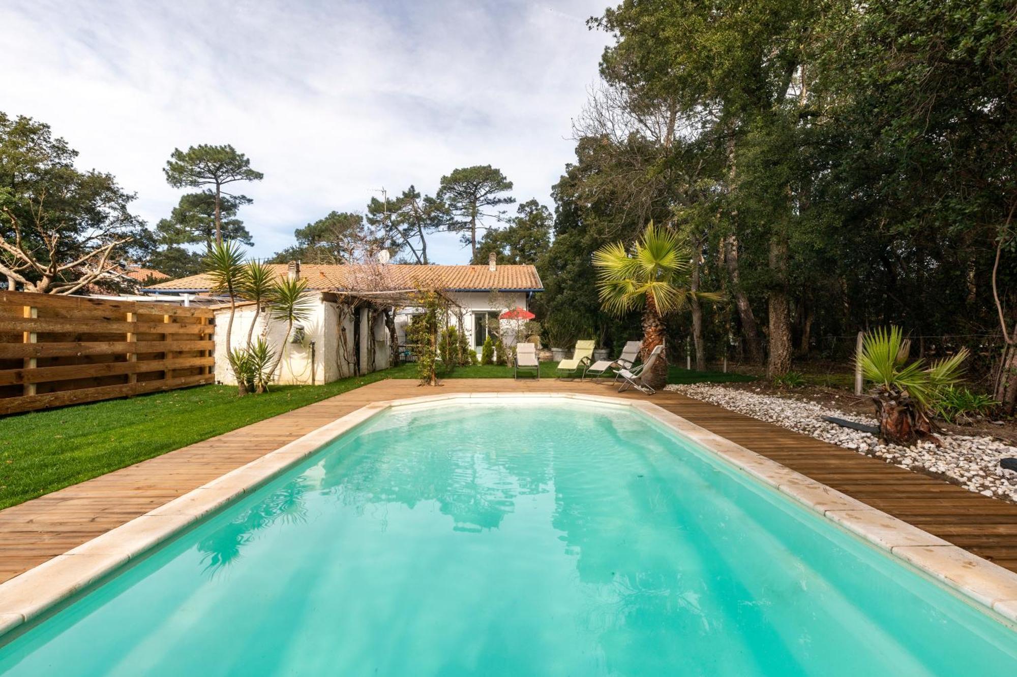 Landaise le lagunak avec piscine chauffée à 900 M de la plage Labenne Exterior foto